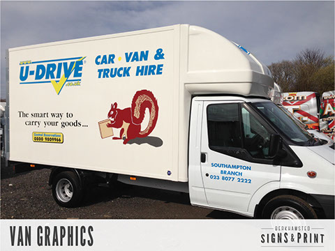 Van graphics and vehicle wrapping.