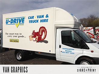 Van graphics and vehicle wrapping.