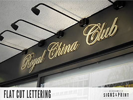 Sign writing, acrylic sign manufacture and installation.