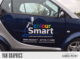 Vinyl printing and application.