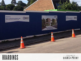 Hoarding design, manufacture and installation.